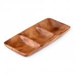 Блюдо прямоугольное ORGANIC, 3 отделения, 23х11см