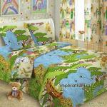 Ткань поплин Веселые зверята