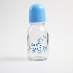 Бутылочка для кормления 150 мл., стекло, цвет МИКС