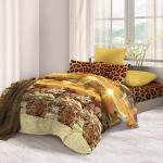 КПБ 1.5 био комфорт "Любимый дом" (70х70) рис. 11876-1/11877-1 Африканский Леопард