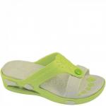 1681 зел/сер Сланцы женские (37-40)/12