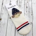 Короткие носки "Bear and dog" Хипстер