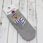 Короткие носки "Bear and dog" Мишка Сибиряк