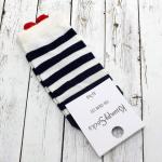 Короткие носки "Heart" зебра