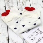 Короткие носки "Heart" Синий горох