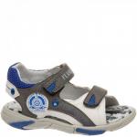 201S-DK-1819 сер/бел Сандалии для мальчиков (27-32)/12