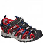 15177-1 черн/крас Сандалии для мальчиков (31-36)/12