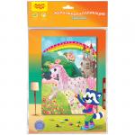 Аппликация жемчужная Мульти-Пульти Единорог, 21*29,5см, европодвес, PM_22190