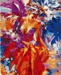 GX7937 Картина по номерам 40*50 Танец