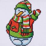 DA-8003 Алмазная мозайка 20*20 Веселый снеговик