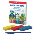 Классический пластилин 12 цветов со стеком, 216 г