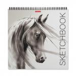 Альбом для эскизов на спирали ErichKrause® Wild Horse, 297x297 мм, 40 листов