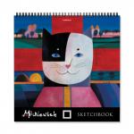 Альбом для эскизов на спирали ErichKrause® Мяулевич, 297x297 мм, 40 листов