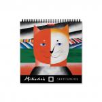 Альбом для эскизов на спирали ErichKrause® Мяулевич, 220х220 мм, 40 листов