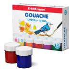 Гуашь ErichKrause® 12 цветов по 20мл