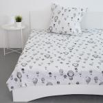 Комплект простыня 1.5 сп + 1 нав. 50/70 перкаль 6591 вид 1 Воздушные шары