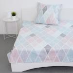 Комплект простыня 1.5 сп + 1 нав. 50/70 перкаль 6652 вид 1 Конкордия