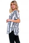 Блуза Софиана (белый/чёрный) Б11-801