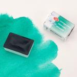 Белые ночи акварель кювета 2,5 мл Изумрудно-зеленая