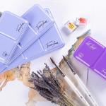 Белые ночи Пенал для акварели на 12 кювет с палитрой, металл, светло-голубой