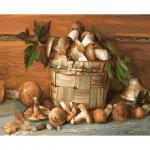 KD0711 Картина по номерам на дереве (40х50) БУЗИН.ДЕРЕВЕНСКИЙ НАТЮРМОРТ (27 цветов) 1/12