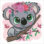 Кристальная мозаика (алмазная вышивка) "ФРЕЯ" ALV-103   "Коала Фрида"