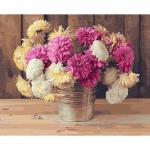 KD0698 Картина по номерам на дереве (40х50) ДАЧНЫЙ БУКЕТ (28 цветов) 1/12