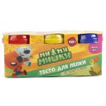 НАБОР "ТЕСТО ДЛЯ ЛЕПКИ" "MULTIART" МИМИМИШКИ (3*50ГР.)  В ПЛАСТ. СТАКАНЕ В РУСС. КОР. в кор.2*24шт