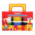 Цветик Набор гуашь пальчиковая, 6 шт х80 мл