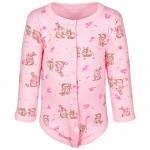 Боди для девочки интерлок розовый Зайки RF1-50-8 Sladikmladik