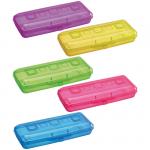 Пенал пластиковый "Цветик", оранжевый