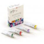 Декола Набор контуров акрил ткань цветные картон 4 шт х18мл