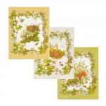 К-т полотенец "Береста" 50*60 см - 3 шт. рогожка хлопок 100%