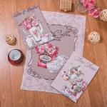 К-т полотенец "Прованс" 50*60 см - 3 шт. рогожка хлопок 100%