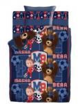 КПБ 1.5 хлопок Маша и Медведь (70х70) рис. 9007-1/9008-1 Команда