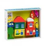 Игровой набор ТОМИК 8688-4 Цветной городок (14 дет) зеленый