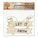 Заготовка для декорирования "Mr. Carving"   BC-022   "новогодняя подвеска"   дерево   СК/Распродажа