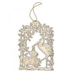 Заготовка для декорирования "Mr. Carving"   AD-033   "аист у колыбели"   фанера   СК/Распродажа