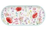 Блюдо овальное Красные маки в подарочной упаковке