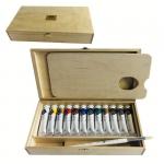 Мастер Класс Набор масло дерево, кисть, 12 шт. х18мл