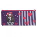 Гламур дог Пенал мягкий плоский, 21х10см, ПВХ 0,6мм