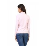 Водолазка  ЛВ0296П1 Женская с принтом Reve короткое горло розовый