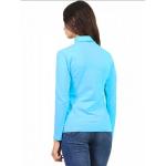 Водолазка  ЛВ0295 Женская без принта длинное горло голубой