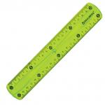 Набор чертежный средний гибкий BRAUBERG "FLEX" (линейка 20см, угольник, транспортир), ассорт,210679