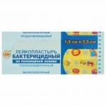 Лейкопластырь бактерицидный LEIKO комплект 1000 шт. 1,9х5,5 см полимерная основа с рисунком ш/к42268
