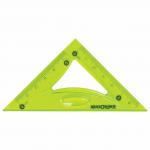 Набор чертежный средний гибкий ЮНЛАНДИЯ "FLEX" (линейка 20см, 2 треугол, транспортир), пенал, 210682