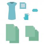 Комплект акушерский КБР-12 ГЕКСА одноразовый стерильный 7 предметов, ш/к 45397