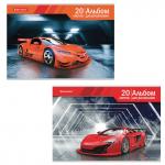 Альбом д/рис. А4 20л., скоба, обложка картон, BRAUBERG, 202х285мм, Автомир (2вида), 105605