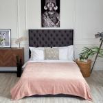 Плед "Сицилия" розовый, 200*220 см                             (no-100072)