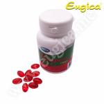 !Новая упаковка. Капсулы Eugica Fort 100. Мягкие капсулы усиленного действия для лечения кашля, болей в горле, насморка, гриппа. Банка 50 шт. СРОК ГОДНОСТИ ДО 11.07.2022